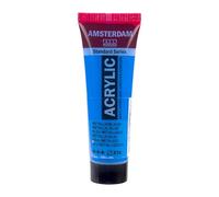 Amsterdam Standard Series Acrylic Paint Metallic Blue 834-20ml, Semi-transparent, Excellent Lightfastness, High-quality Pigment, Flexible & Durable, Water-based, Satin Finish