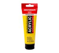 Amsterdam Standard Series Acrylic Paint Metallic Yellow 831 - Semi-Transparent, Lightfast, 120ml, Medium Viscosity with Satin Finish, Durable & Waterproof, Ideal for Various Surfaces