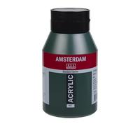 Amsterdam Standard Series Acrylic Paint - Sap Green 623 Color 1000 ml Jar - Medium Viscosity & Satin Finish