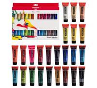 Amsterdam Standard Series Acrylic Paint Set for Beginners | Color Mixing Set (24 x 20 ml Tubes) | Basic Color Selection