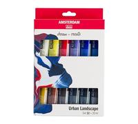 Amsterdam Standard Series Acrylic Paint Set | Urban Landscape Set (12 x 20 ml Tubes) | Mixing Colors Perfect for Urban Sketching