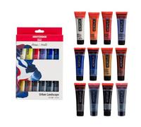 Amsterdam Standard Series Acrylic Paint Set | Urban Landscape Set (12 x 20 ml Tubes) | Mixing Colors Perfect for Urban Sketching