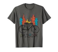 Amsterdam T-Shirt - Vintage Retro Holland Bike Dutch Gift T-Shirt