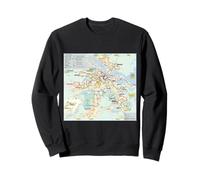 Amsterdam Travel Art by Night Netherlands Sweatshirt