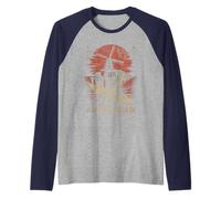 Amsterdam Windmill Origami Crane Japanese Style Sunset Raglan Baseball Tee