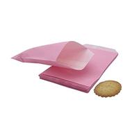 Amsthow Glassine Bags 3.15 x 5.12-inch Paper Treat Pink Cookie Small Wax Greaseproof Bakery Flat Pastry Bags for Cake Slices Candy Chocolate Pastries Snacks100Pcs