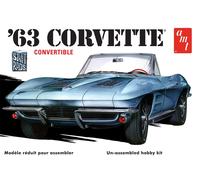 AMT 1/25 1963 Chevy Corvette Convertible Plastic Model Kit #1335