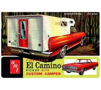 AMT 1/25 1965 Chevy El Camino w/Custom Camper Pickup Truck Model Kit #1364