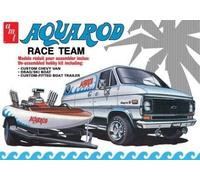 AMT Aqua Rod Race Team 1975 Chevy Van, Race Boat & Trailer 1:25 Scale Model Kit