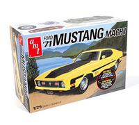 AMT 1/25 Scale 1971 Ford Mustang Mach I Model Kit with Authentic Decals, 1971 Front End Parts, Chrome Wheels & More. Ages 10+, Skill Level 2. For Muscle Car Fans & Collectors.