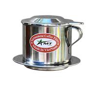 AMT 13 oz Coffee Maker - Vietnamese Phin Filter, 2-3 Servings, Screw Down Coffee Dripper for Home Office