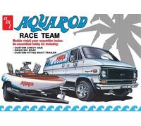 AMT Aqua Rod Race Team 1975 Chevy Van, Race Boat & Trailer 1:25 Scale Model Kit