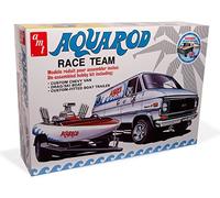 AMT 1338 Aquarod Race Team 1975 Chevy Van w/Drag/Ski Boat Trailer 1:25 Model Kit