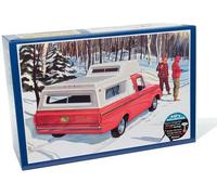 AMT 1/25 1963 Ford F-100 w/Camper 3-in-1 Plastic Model Kit #1412