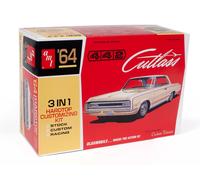 AMT 1964 Olds Cutlass 442 Hardtop 1:25 Scale Model Kit, Factory Colo (US IMPORT)