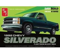 AMT 1992 Chevrolet Silverado Shortbed Fleetside Pickup Easy Build 1:25 Scale Model Kit