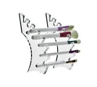 AMT Acrylic Pen Holder, CLEAR Makeup Display, Thick and Sturdy, Organizer Holder for Makeup Brush Fountain Pen, E-Cigarette, Vapor Display Case. (7- slots)