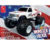 AMT AMT1351M/12 1/32 USA-1, Monster Truck Model Kit, Multi-Coloured