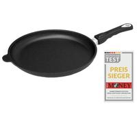 AMT Gastroguss AMZN-432-Z20B Frying Pan 32 cm Diameter 4 cm High Removable Handle Non Induction Non-Stick Lotan® Cast Iron (Cast Air), AMZN-432-Z20B