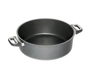 AMT Gastroguss Lotan® AMZN-1232 Stewing Pot Diameter 32 cm Height 11 cm Die-Cast Aluminium Non-Stick Coating for Cooking with Non-Stick Properties