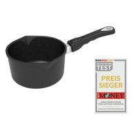 AMT Gastroguss Lotan® AMZN-918-Z20B Milk Pan, Diameter 18 cm, Height 10 cm, Sauce Pot with Removable Handle, Not Suitable for Induction Cookers, Non-Stick Finish, Cast Aluminium
