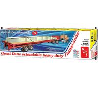 AMT Heavy Duty Flatbed Trailer 1/25 1111 Plastic Model Kit Truck Big Rig