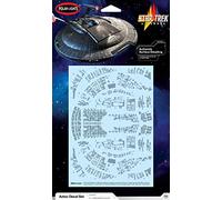 AMT MKA054M/12 1/1000 Star Trek NX-01 U.S.S. Enterprise Aztec Decals Model Kit, Multi-Color