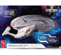 AMT Skill 2 Model Kit U.S.S. Enterprise NCC-1701-E Space Ship Star Trek: First Contact (1996) Movie 1/1400 Scale Model AMT1405M