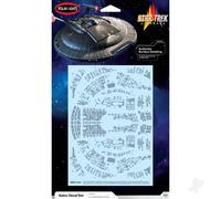 AMT Star Trek 1:1000 Scale NX-01 U.S.S. Enterprise Aztec Plastic Kit Decals 2T