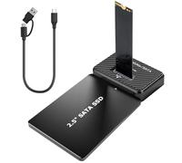 Amtake M.2 NVMe and SATA Hard Drive Docking Station Supports 2.5 Inch HDD/SSD, 10Gbps NVMe USB Adapter for M-Key B+M Key, USB 3.2 Gen2 Dual Protocol M2 SSD Enclosure for 2230 2242 2260 2280 SSD