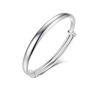 AMTBBK 925 Sterling Silver Bracelet, 925 Sterling Silver Solid Identity Torque Adjustable Bangle Bracelet for Women's Men's, Gifts for Her Women Wife Girlfriend Mum