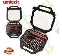 Amtech 101pc Screwdriver & Bit Set | Mechanics DIY Tool Kit Torx Phillips
