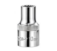Amtech - 10mm 1/2in Drive Socket, Chrome Vanadium Steel, Replacement Socket for Automotive, Workshop and DIY Use