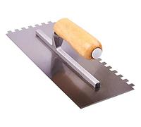 Amtech G1610 280mm (11") Notched Float Trowel with Wooden Handle