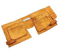 Amtech 11 Pocket Heavy Duty Leather Tool Belt, Premium Leather with Tape Clip...