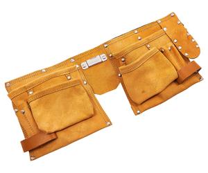 Amtech 11 Pocket Heavy Duty Leather Tool Belt, Premium Leather with Tape Clip...