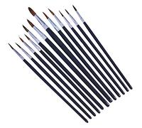 Am-Tech Art Brush Set S4120 12-piece Fine Pointed Tip