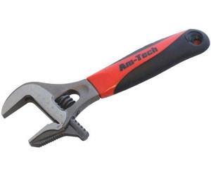 Amtech 2-In-1 Adjustable/ Pipe Wrench With Wide Jaw by Am-Tech