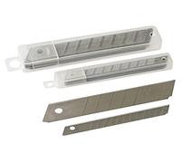 Amtech 20pc Snap-Off Knife Blade Set, 9mm and 18mm Hardened Steel Blades, for DIY, Craft and Everyday Cutting.