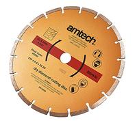 Amtech - 230mm Diamond Cutting Disc, 2.4mm Thick Segmented Blade for Masonry, Tile, Brick and Stone Cutting Tasks