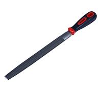 Amtech - 250mm Half Round File, Heat-Treated Carbon Steel with Comfort Grip Handle, Ideal for Metal and Wood Finishing