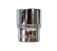 Amtech - 25mm 1/2in Drive Socket, Chrome Vanadium Steel, Replacement Socket for Automotive, Workshop and DIY Use