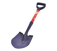 Amtech 28" Pointed Shovel with Fibreglass Handle, Tempered Steel Head and D-Grip, for Digging Clay, Soil and Gravel.