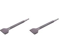 Amtech - 2in (250 x 50mm) SDS Chisel, Drop Forged Hardened and Tempered Steel, Fits Standard SDS Machines, Ideal for Concrete, Brick, and Masonry Work (Pack of 2)