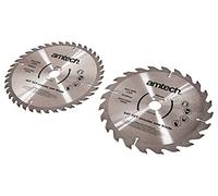 Am-Tech Circular Saw Blade Set V5000 – 2-piece 185mm Tungsten Carbide