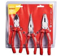 Amtech 3 Piece Combination Plier Set Combination, Long Nose & Side Cutters B0850
