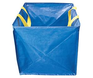 Amtech 300 Litre Self-Standing Waste Bag, Heavy-Duty Polypropylene with Webbing Handles, for Garden Clear-ups, Laundry and Bulk Storage.