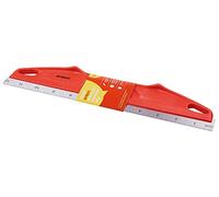Amtech - 30cm Decorators Edge, steel rule with metric & imperial markings, lightweight handle for straight cuts & trimming on wallcoverings, 300mm (12")