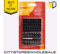 Amtech 33pcs Security Power Bit Set Tamper Proof Screwdriver Drill Bits Kit