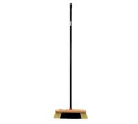 Amtech 350mm (14") Soft Bristle Broom with 120cm Steel Handle, Rust-Resistant and Gentle on Floors, Ideal for Indoor Cleaning Tasks